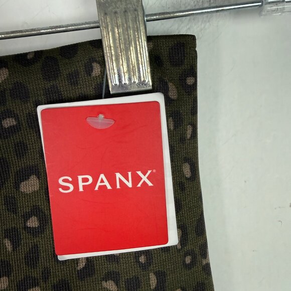 NWT SPANX Look at Me Now Seamless Leggings in Olive Leopard Size Small S NEW - Picture 5 of 10